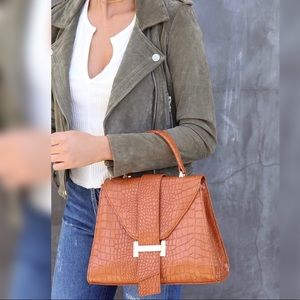 Brown Crocodile Embossed Purse (BRAND NEW!)